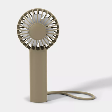 Compact Handheld Cooling Fan, Usb-C Rechargeable Portable Air Cooler With Anti-Lost Wrist Strap And Variable Wind Settings