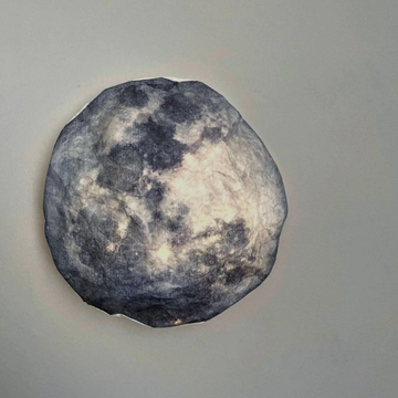 Lunar Pattern Wall Mounted Night Lamp, Celestial Themed Ambient Wall Lighting With Gentle Low-Intensity Glow For Interior Styling