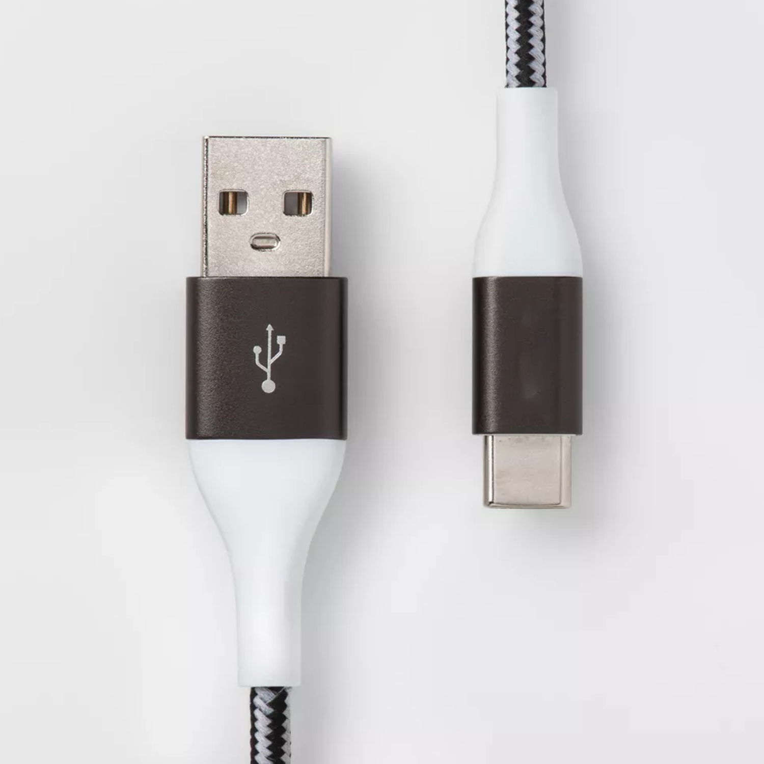 Usb-A To Usb-C Quick Charge Cord, Woven Connection Cable For Smartphones And Digital Gadgets