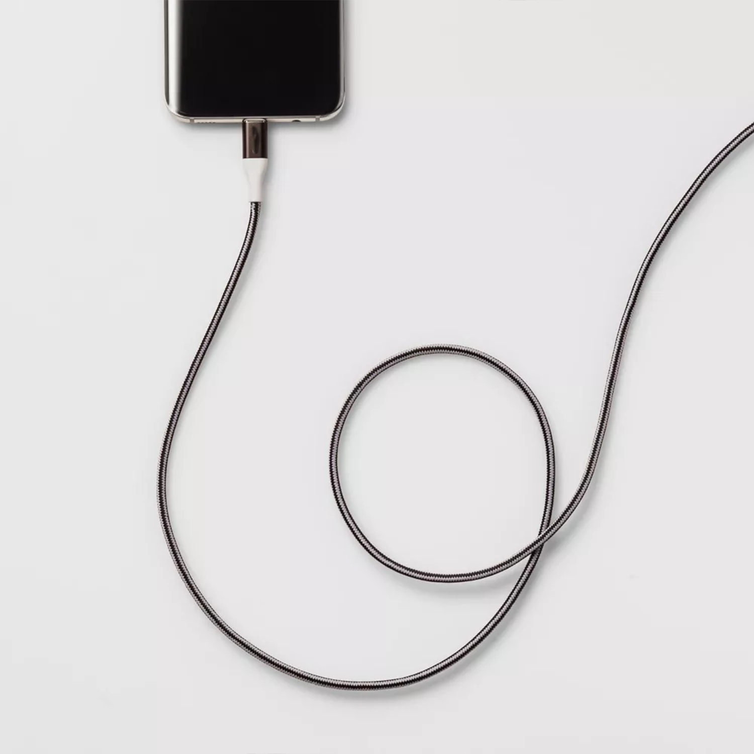 Usb-A To Usb-C Quick Charge Cord, Woven Connection Cable For Smartphones And Digital Gadgets