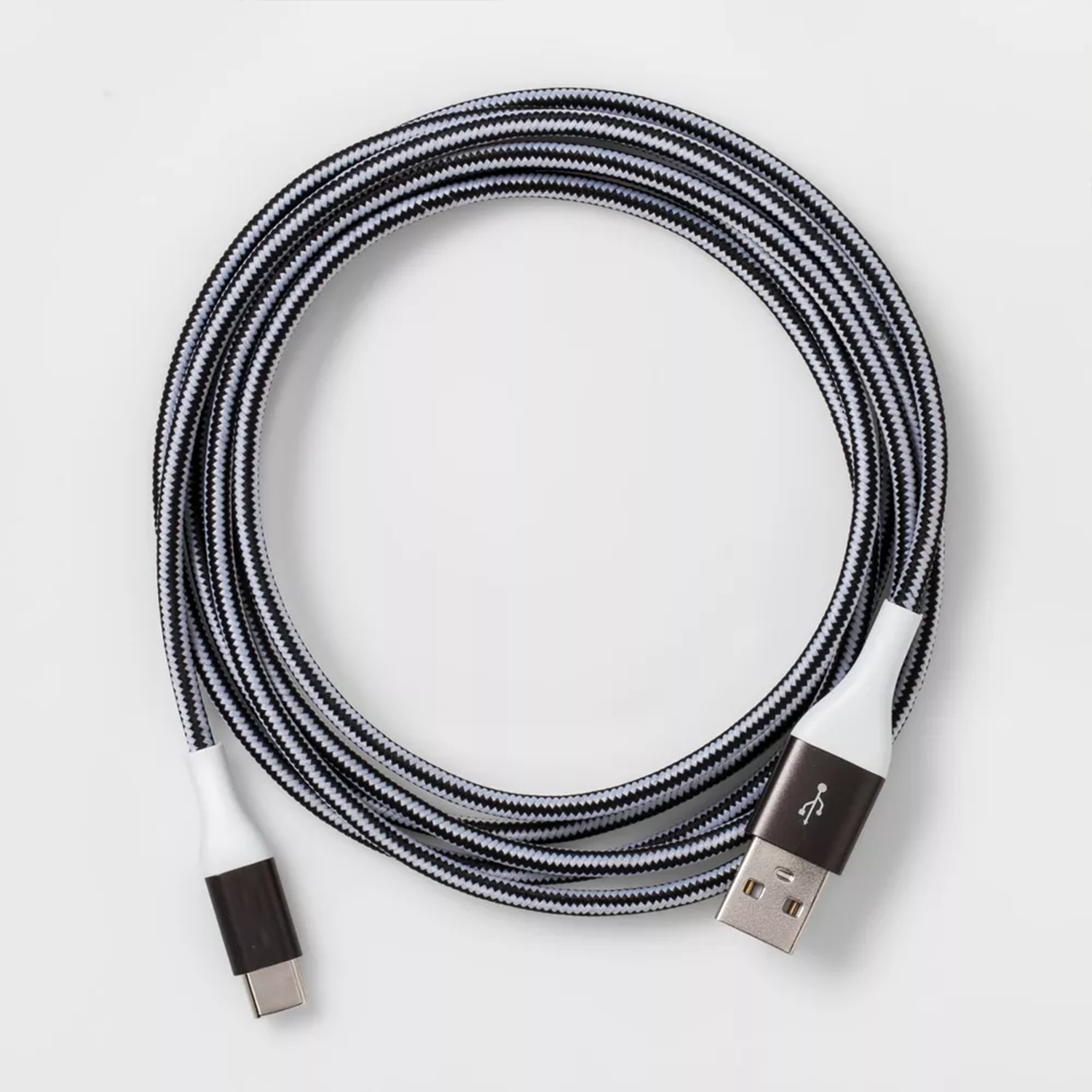 Usb-A To Usb-C Quick Charge Cord, Woven Connection Cable For Smartphones And Digital Gadgets