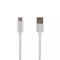 Short Usb-A To Usb-C Sync And Charging Cord, Woven Connection Wire For Portable Electronic Devices
